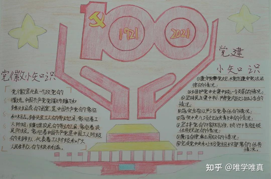 图文并茂的形式,在手抄报和绘画作品中,充分展现出中国共产党的光辉