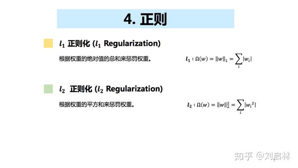 4,正则 什么是l1,l2正则?