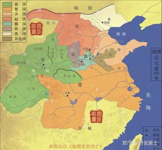 十年间,赵国一转外战颓势,疆土一下子扩张了将近三倍,其在战国七雄
