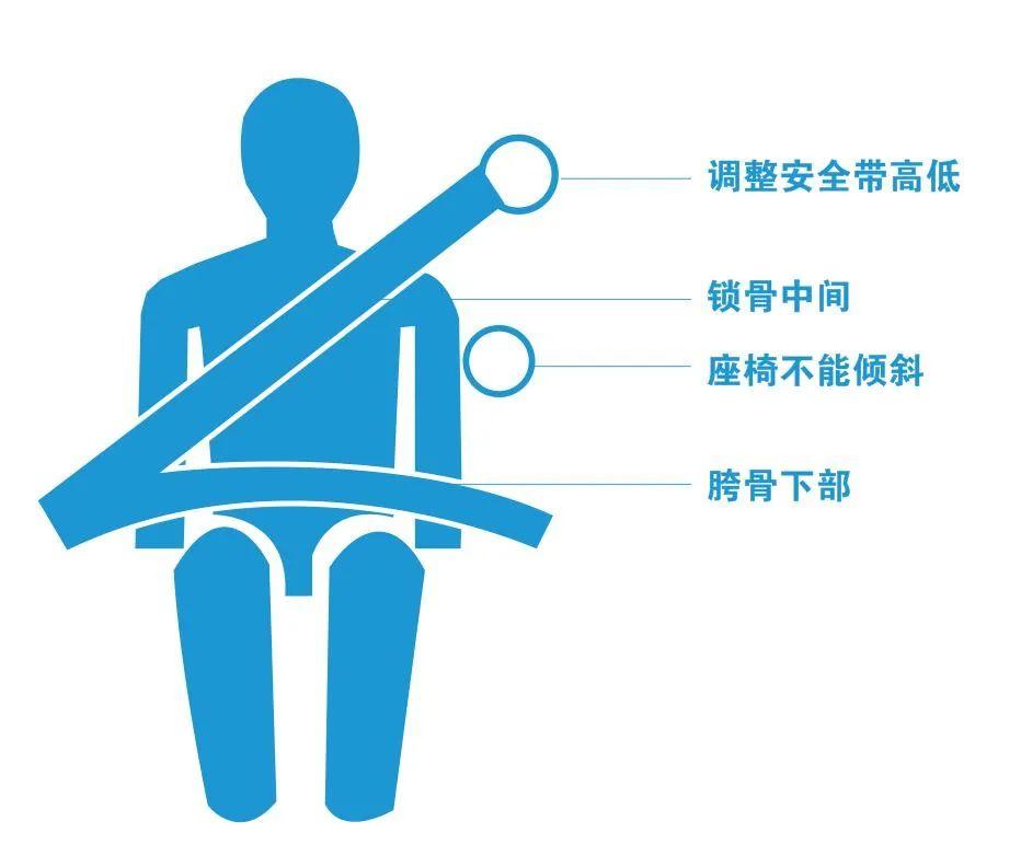 正确的使用方法是腰部安全带应系得尽可能低一些,系在髋部,不要系在