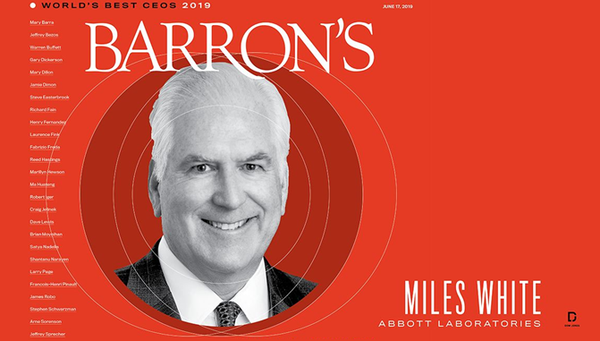 迈尔斯·怀特(miles white)入选《barron&#39;s》周刊"2019年全球