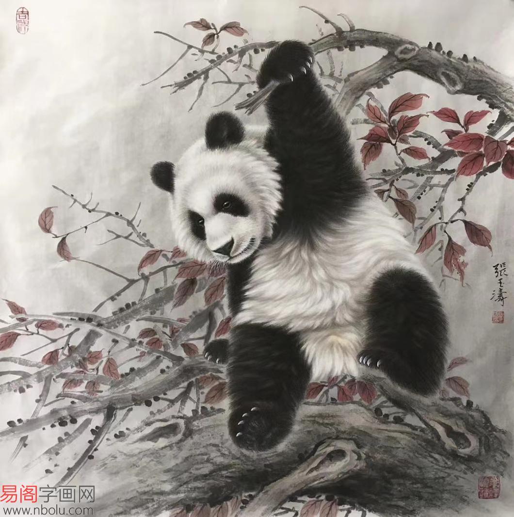 著名画家张玉涛动物画作品欣赏