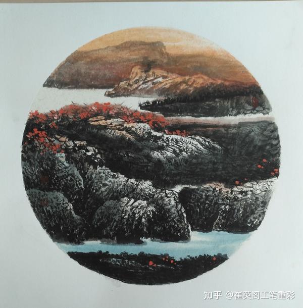 侯树林中国画山水作品选