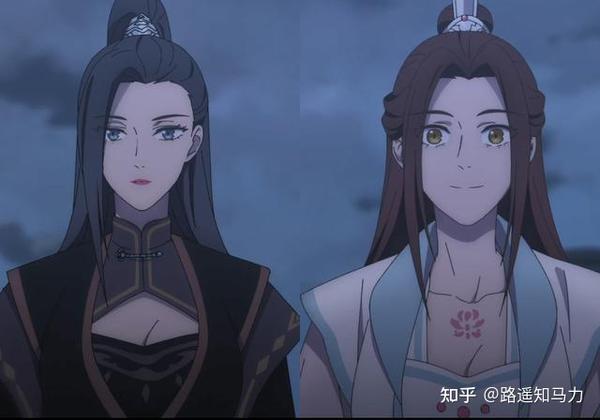 《天官赐福》动画众人的发型,花城的辫子可爱,南风扶摇非常默契