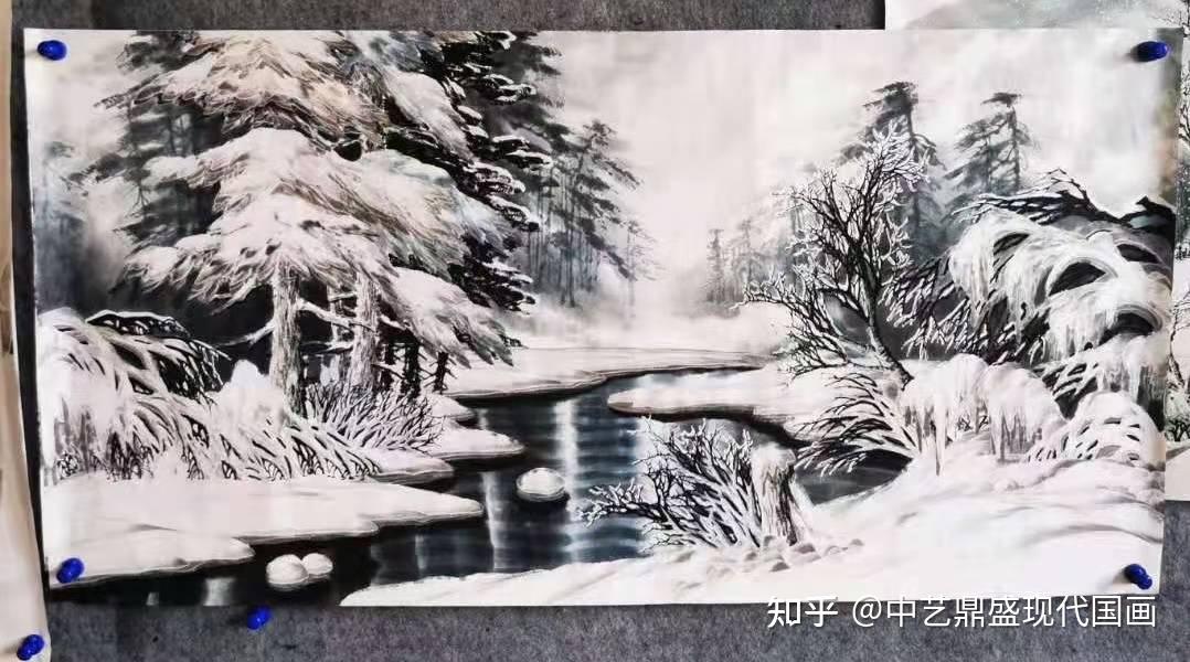 冰雪画派是二十世纪八十年代由冰雪山水画创始人于志学先生创建的