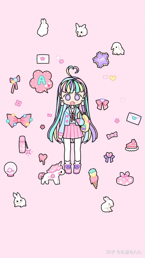 或许题主可以试一下pastel girl(  )  ☆ 粉粉的少女心的小换装游戏