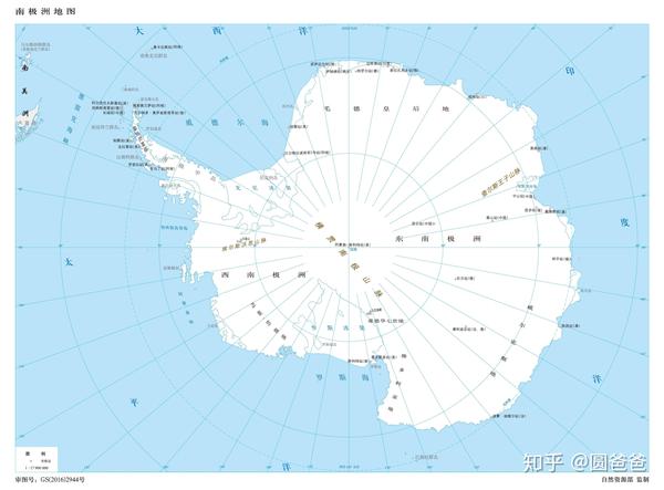 南极洲地图