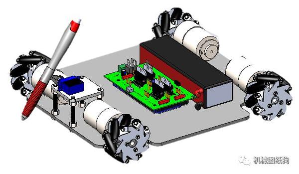 【其他车型】计数器麦克纳姆轮小车结构3d图纸 solidworks设计 附step