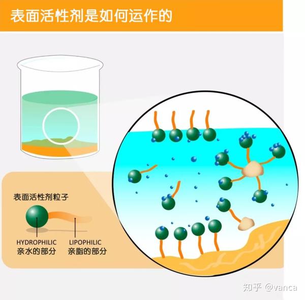 表面活性剂主要以清洁功效为主.它可以轻易的吸附油脂,清洁面部肌肤.
