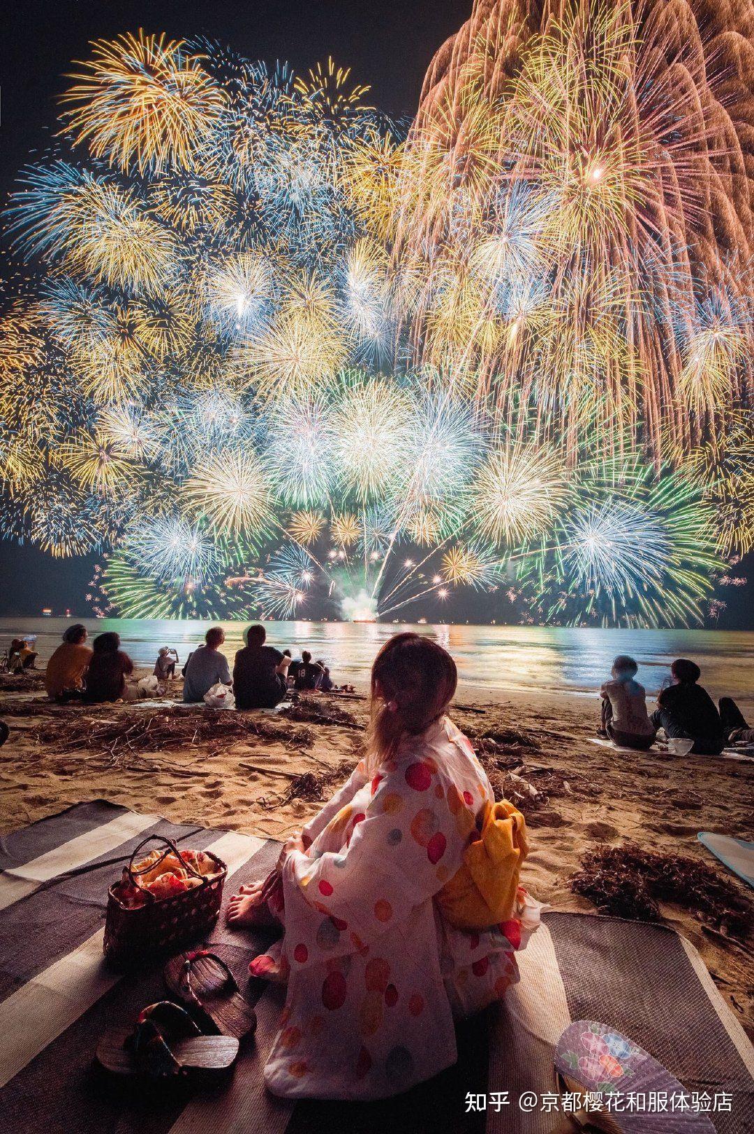 日本花火大会樱花和服体验