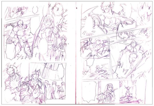 漫画《圣枪修女》分镜临摹
