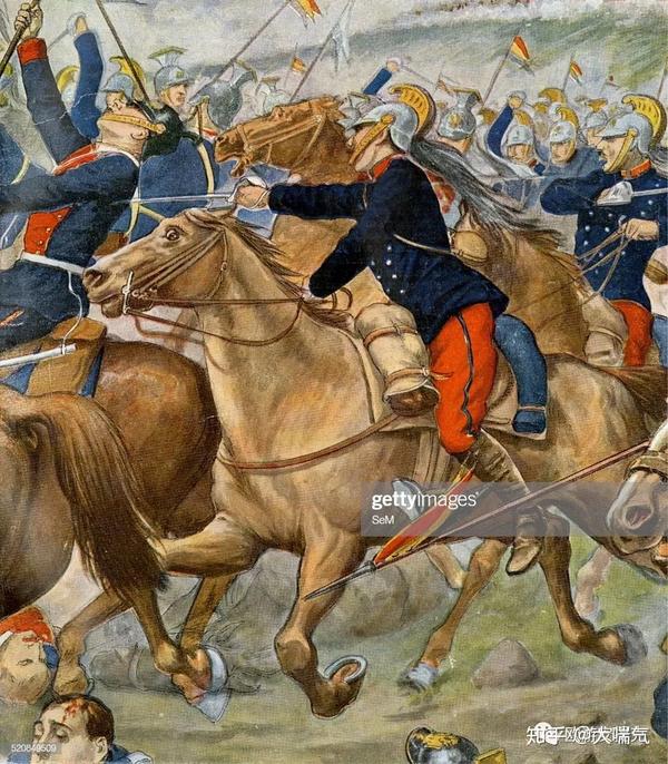 理由之二,是表现1915年夏季比利时骑兵阻击进攻德军的画面.