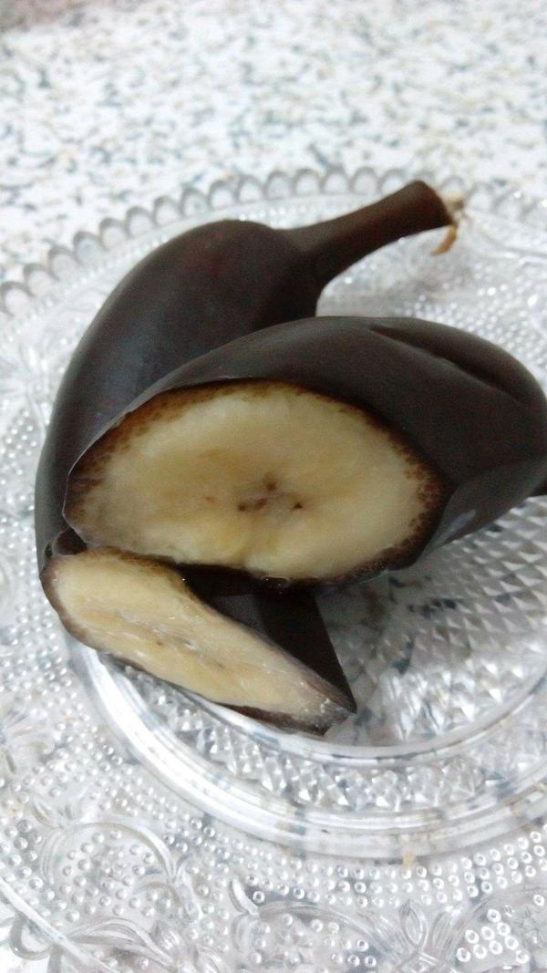 微波炉烤香蕉