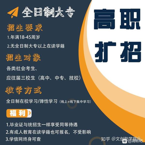 好消息高职扩招全日制大专学历同学帮你圆大学梦的机会来了