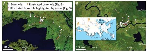 science advances:钻孔揭示密西西比河三角洲湿地稳定