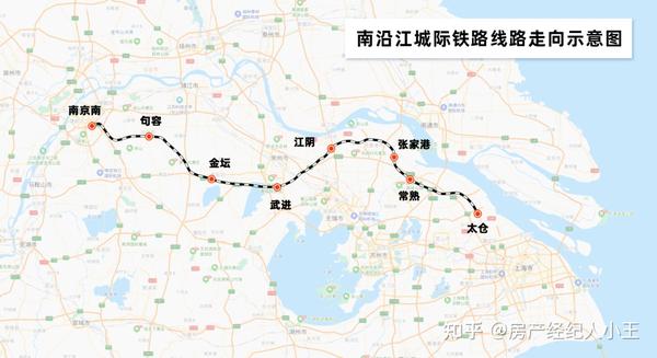 是沿江高铁主通道,京沪二通道的重要组成部分,起于上海,经 太仓,崇明
