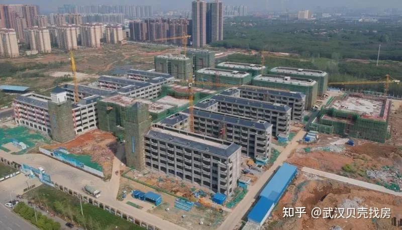 葛店高中部分主体结构已全面通过验收!