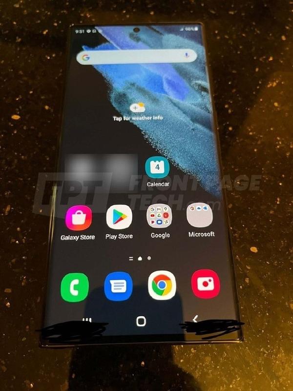 后置5摄微曲屏三星s22ultra真机首曝