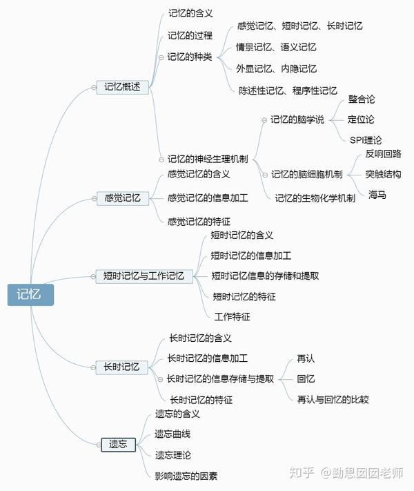 普心vvvvip知识点之记忆(思维导图)