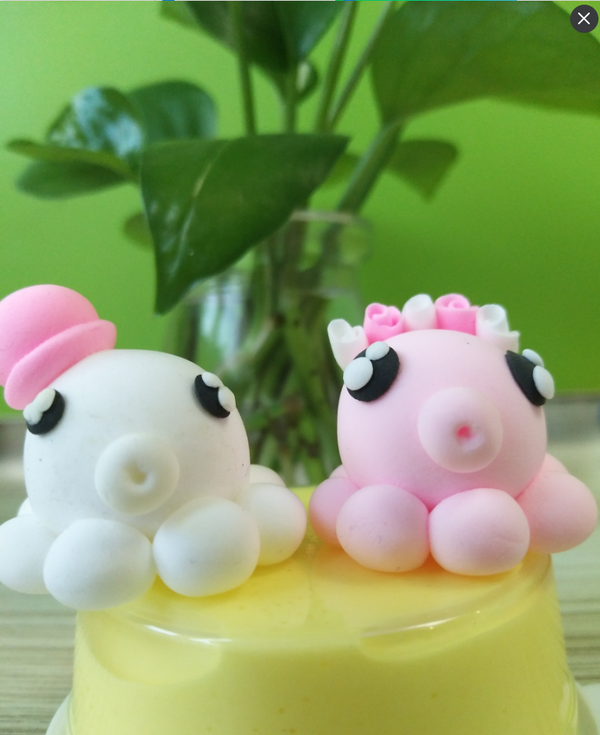 轻黏土真的很神奇,讲海洋生物也可以,章鱼,水母,珊瑚等等