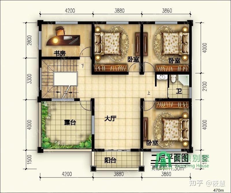 非常漂亮的一款二层自建别墅设计图,经济适用,外型美观