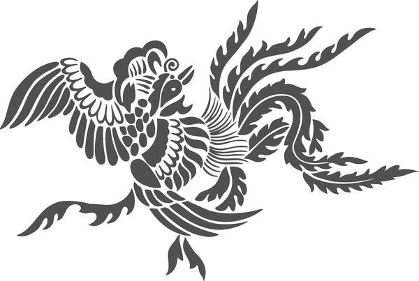激光啄木鸟雕刻素材之山海经神兽