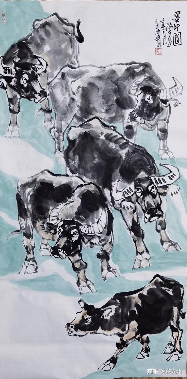 今言画牛一人,画家金石(石金库)作品欣赏!
