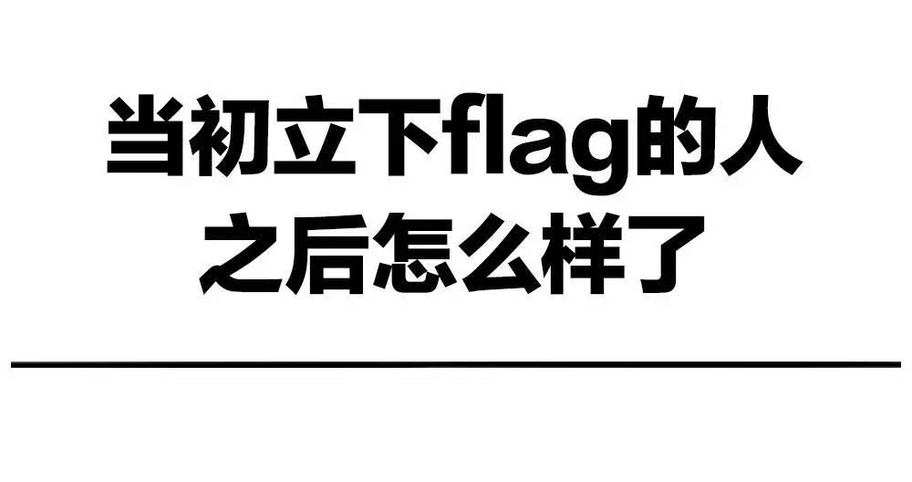 该怎么立flag呢?