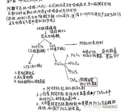 补充一个知识点: 阿司匹林哮喘