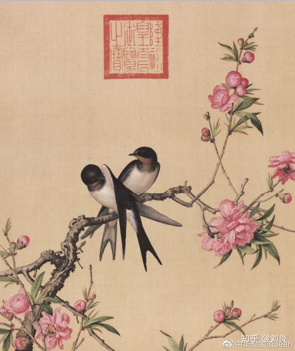 他将西方技法融入中国画中,所绘花鸟更加鲜艳,人物更是立体饱满,绘画
