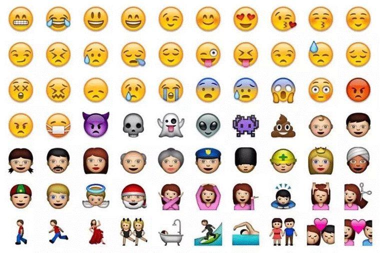 现在,人们经常会在日常网络交流中使用emoji表情符,表达自己的想法.