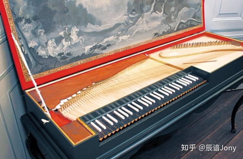 被称作"击弦古钢琴(clavichord,又名"小键琴"和"楔槌键琴"