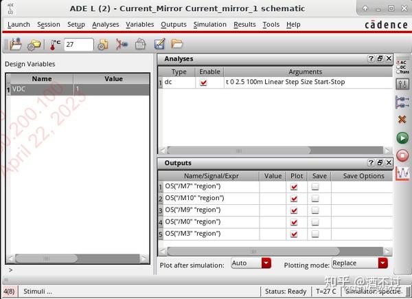 九 基于cadence 617 电流镜仿真对比 学习笔记 知乎