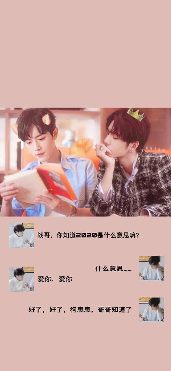 壁纸 是肖战,王一博吖