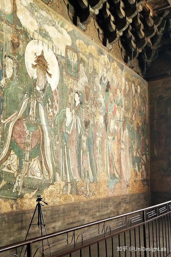 永乐宫壁画(2018年拍摄)  双林寺位于平遥古城西南6公里,双林寺建造