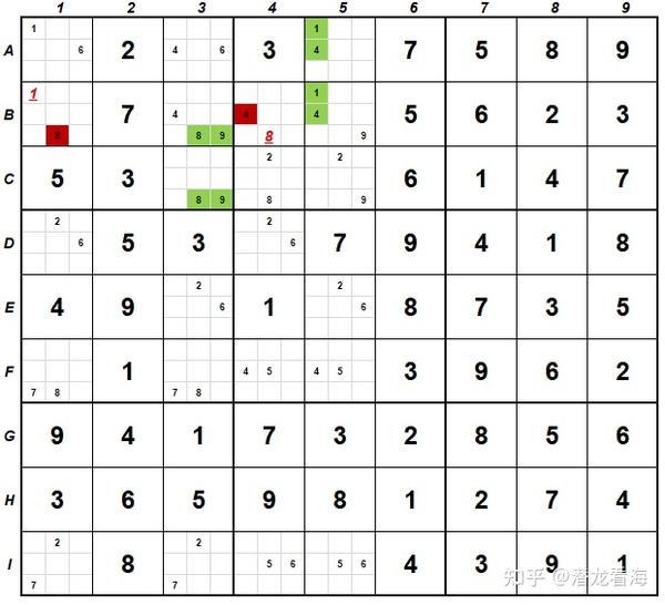 数独中残局题解图谱二