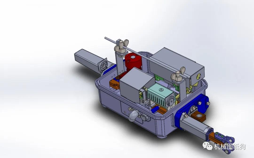 工程机械s700k电动转辙机3d数模图纸step格式