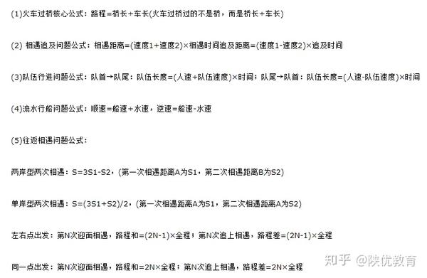 行测有技巧数量关系常考公式汇总