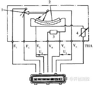 叶片空气流量计内部电路