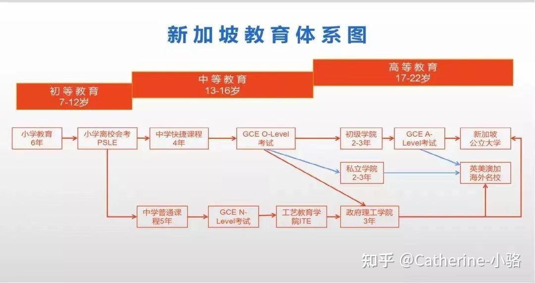 新加坡教育体系图