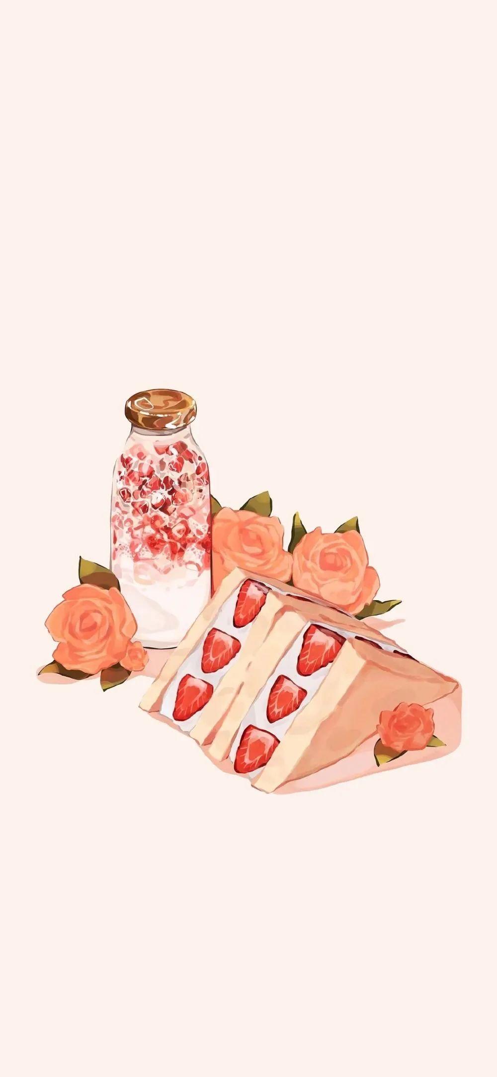 宝藏壁纸丨可爱卡通美食壁纸