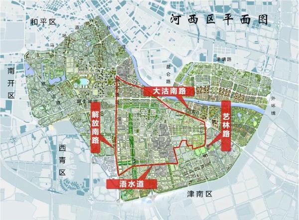 作为陈塘自创区的核心区域,陈塘科技商务区地处河西区的中心位置,距