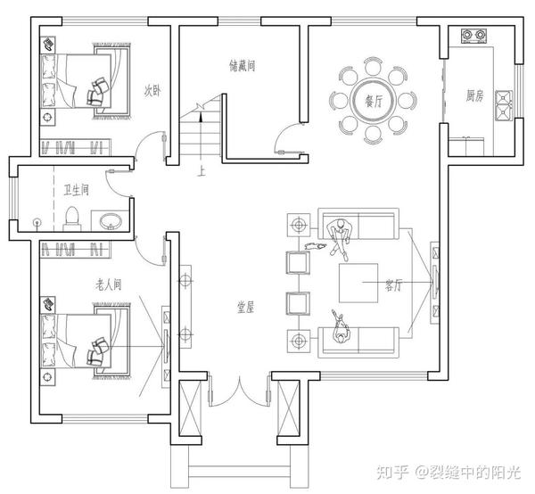 两款带堂屋农村别墅,在农村建上一栋你就是人生赢家!