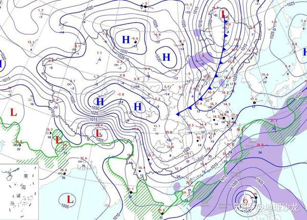 10月20日我国等压线分布图