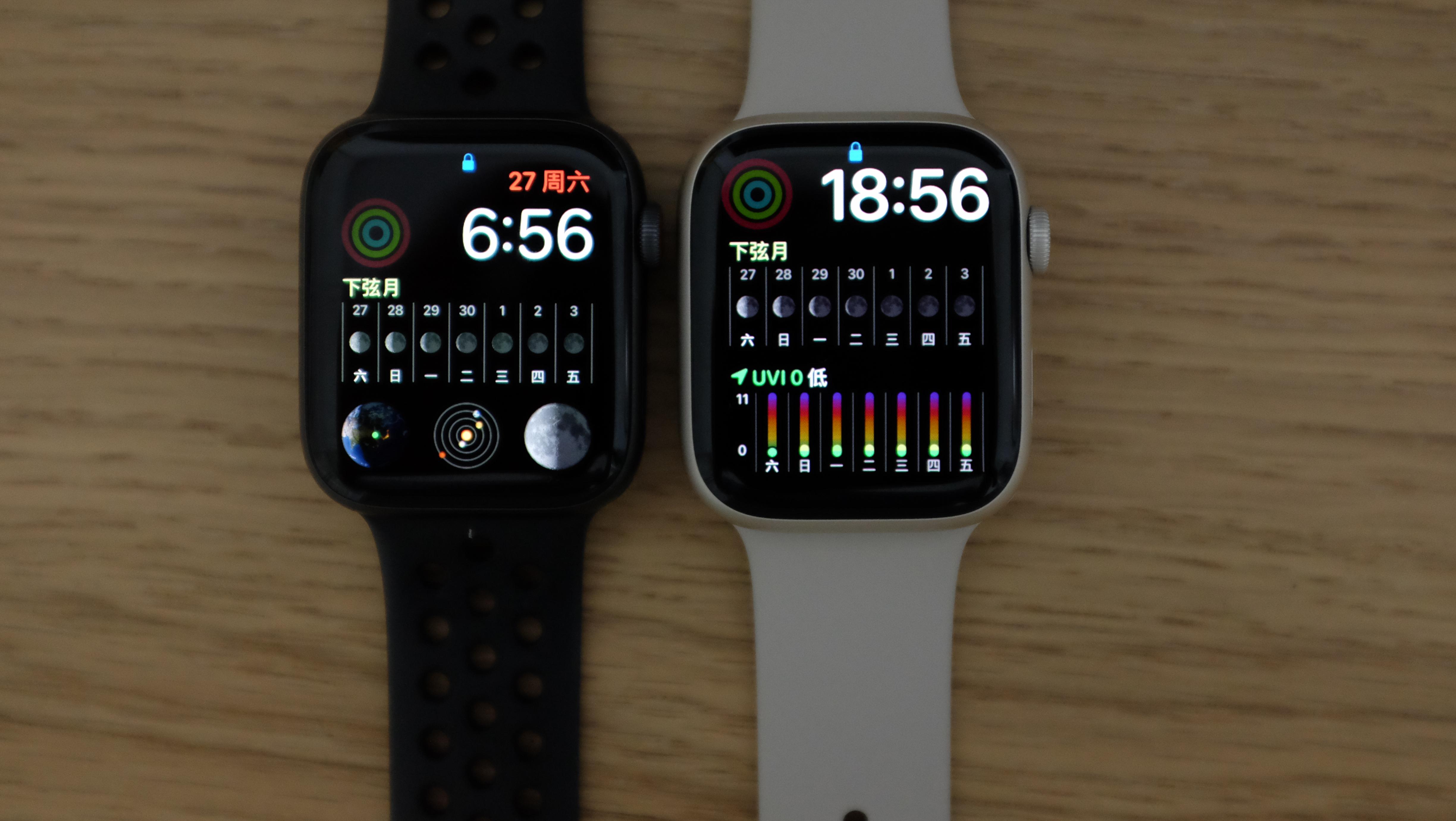 applewatchseries7和series4真机对比和选购建议