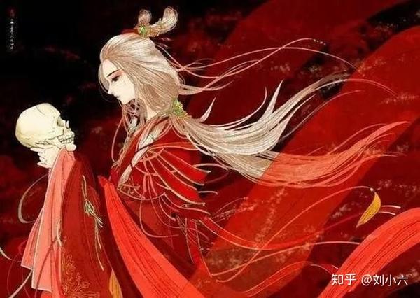 有没有古风红衣背影壁纸?