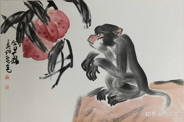 这是谁画的猴子,画活了!