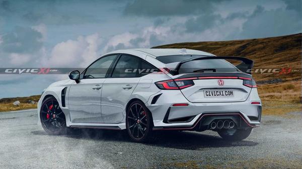 本田civic type r,本田civictyper 全新本田思域type r渲染图 有望于2021年春季上市