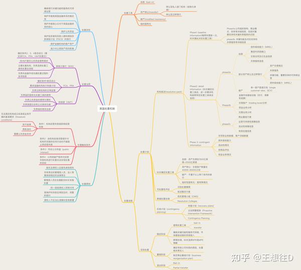 制作了英国处置机制框架一览思维导图