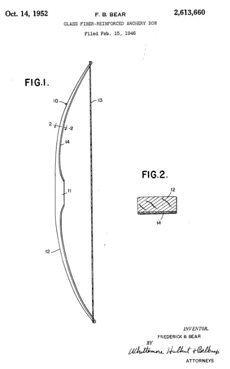 "玻璃纤维增强弓"的专利